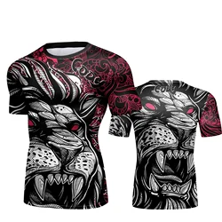 Cody Lundin Men Athletic Clothes Boxing T-shirts Quickly Dry Jiu jitsu gi Rash Guard Custom Sublimation Gym Fitness T-Shirt