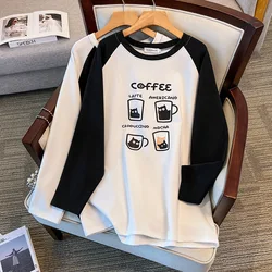 175Kg Plus Size Women's Bust 170 Spring Autumn Loose Top Round Neck Printed Long Sleeve Sweatshirt 4XL 5XL 6XL 7XL 8XL 9XL