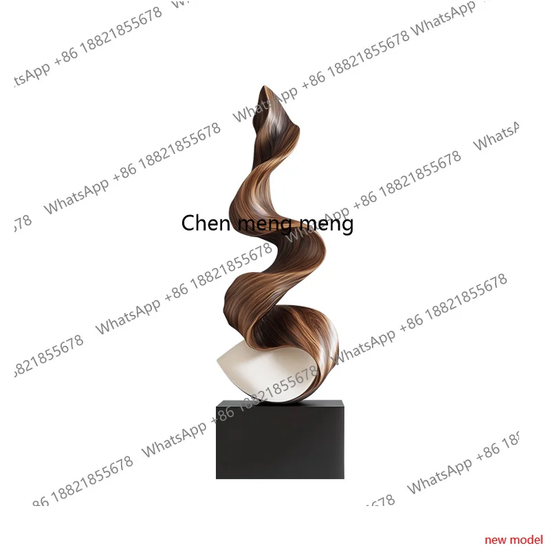 H178H178Abstract solid wood sculpture ornament, hotel lobby, clubhouse entrance, model room, personalized decoration