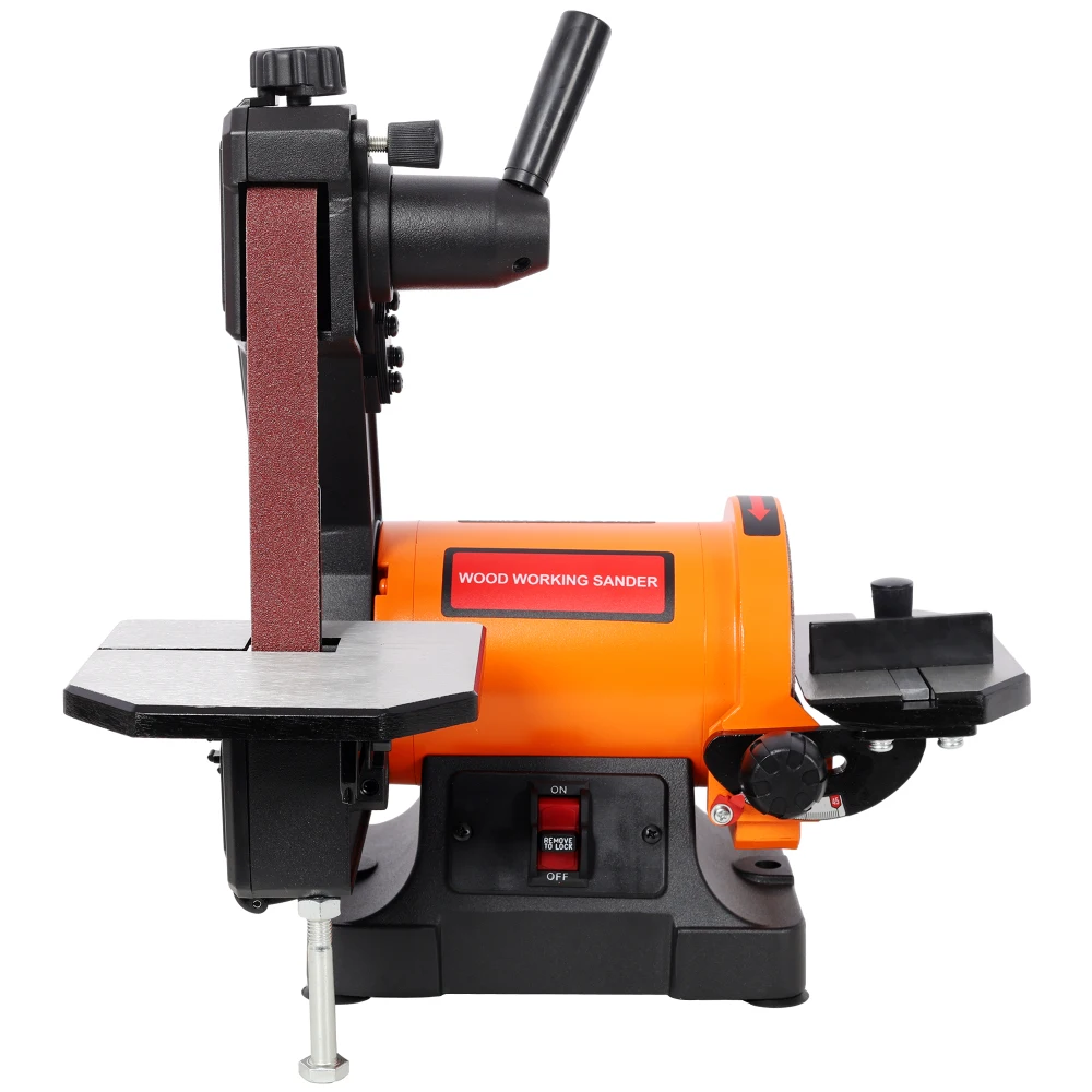 

1x30 Inch Bench Belt Sander with 5 Inch Disc with Wrench Storage and Easy Belt Cover Off,Benchtop Belt Disc Sander