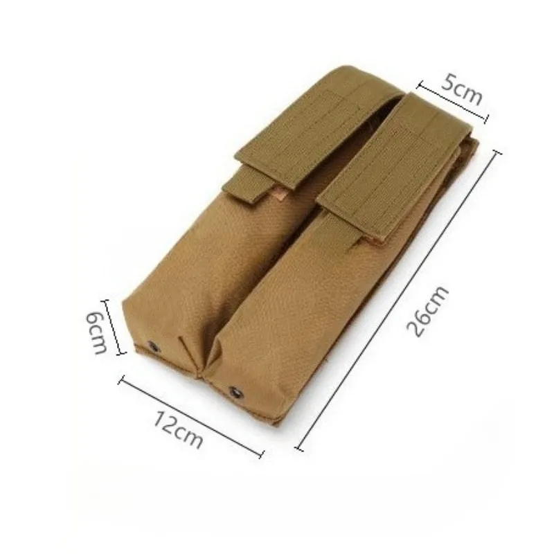 

Outdoor Camouflage Tactical Flashlight Tool Bag Second-generation Dual Magazine Storage Bag