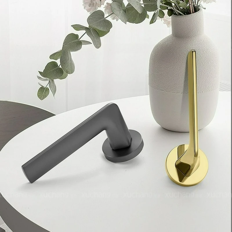 Bedroom Door Split Lock Modern Simple Household Zinc Alloy Handle Lock Wooden Door Silent Lock