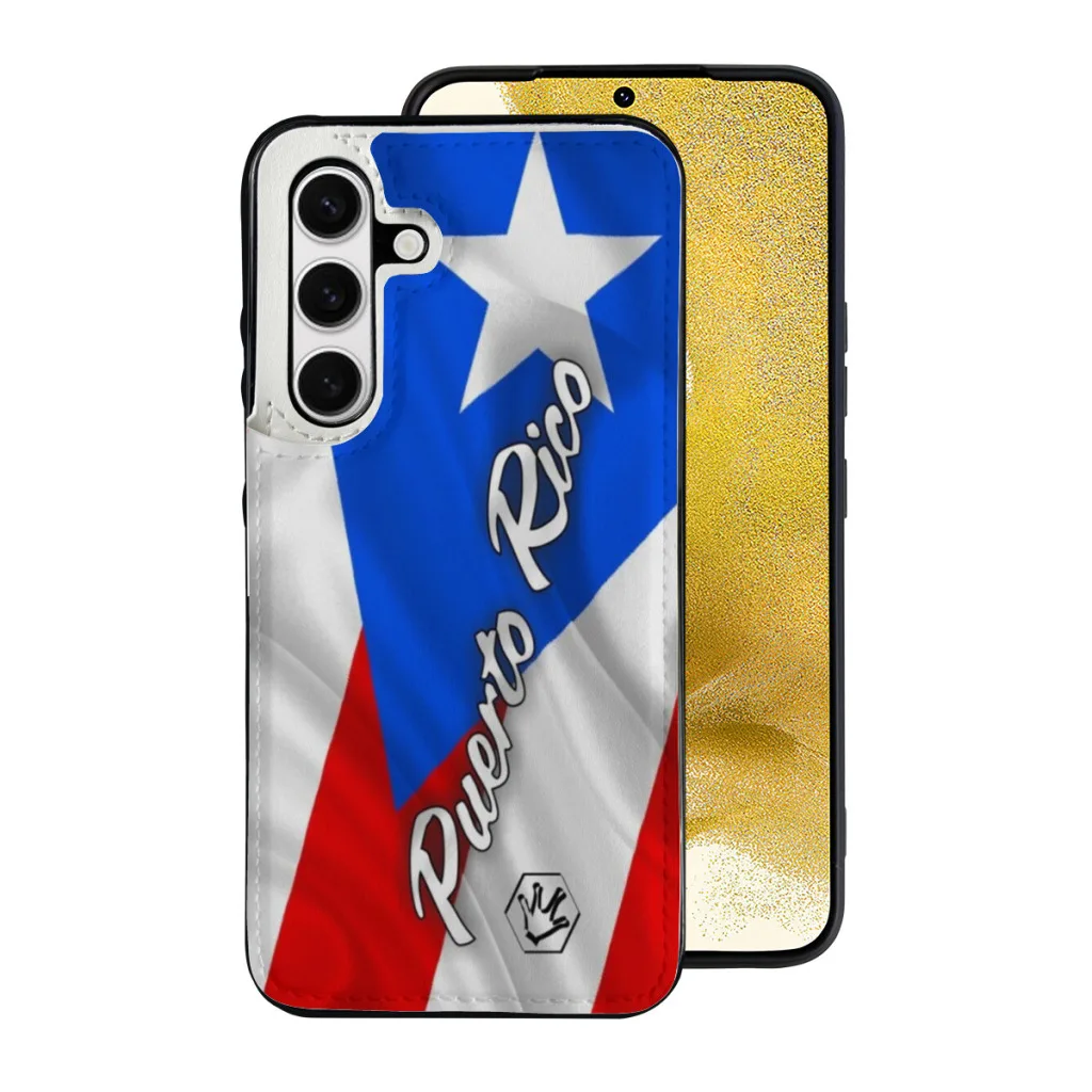 Puerto Rico ¡Que Linda es mi Bandera! Samsung S24 Series Clamshell Phone Case,Galaxy S24,Galaxy S24 Plus,Galaxy S24 Ultra