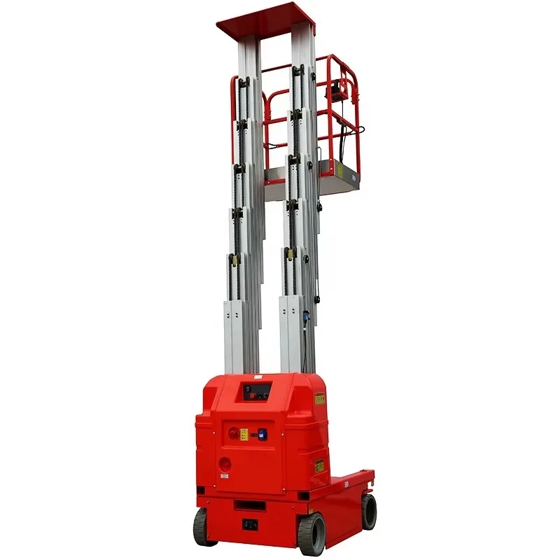 Indoor Outdoor Maintenance Aerial Work Platform Self Propelled Vertical Mast Lift