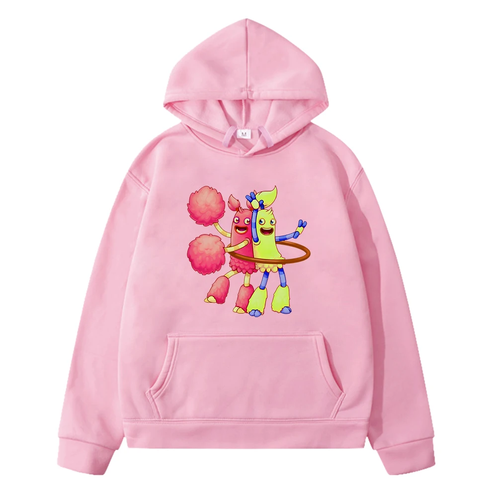 My Singing Monsters Game Printing Hoodies Kawaii Graphic Boys and Girls Hooded Sweatshirts Long  Sleeve O-neck Fleece Pullovers