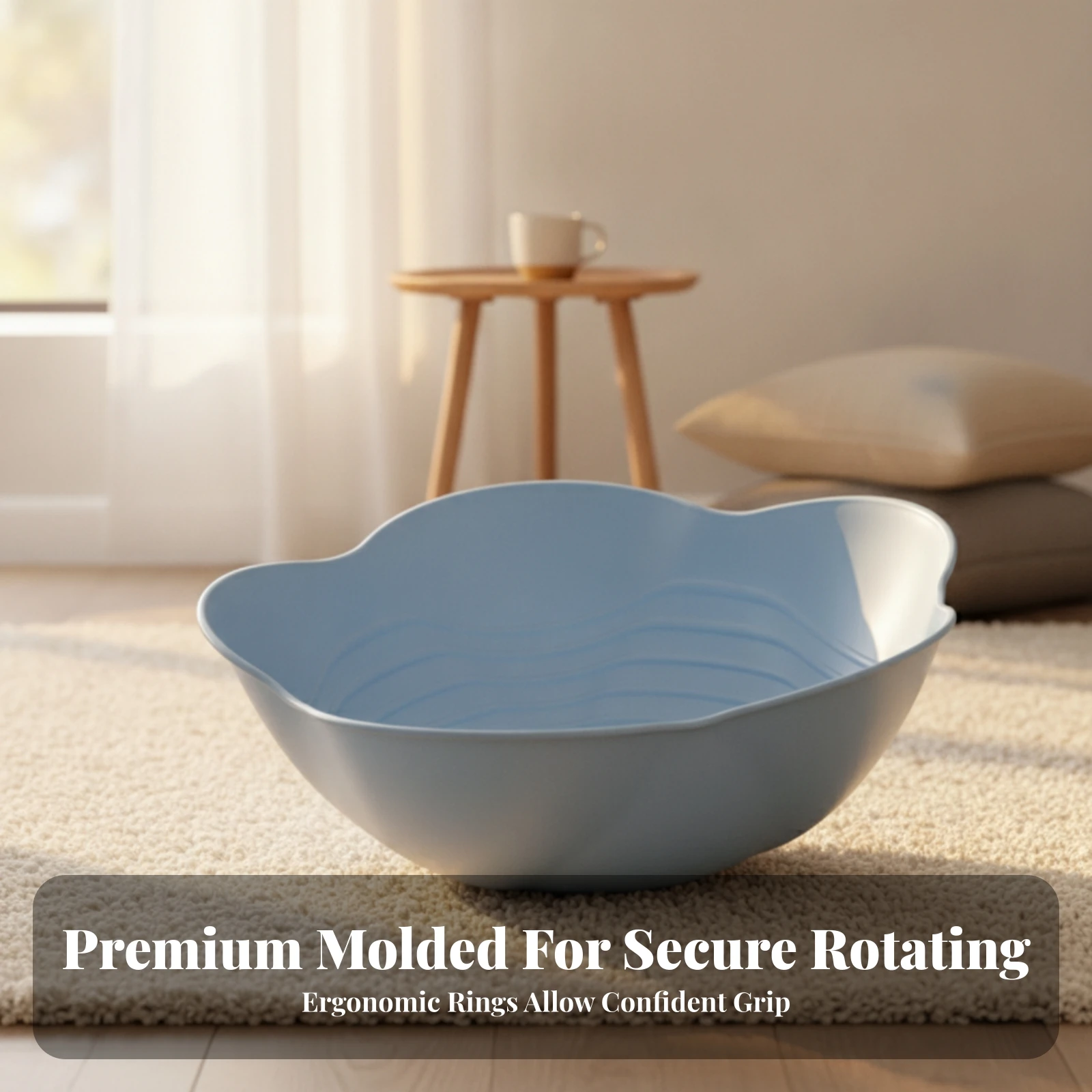 Sensory Rotating Bowl Textured Rotating Basin Rocking Bowl Sturdy Toy Safe for Children, Playrooms, Sensory Environments