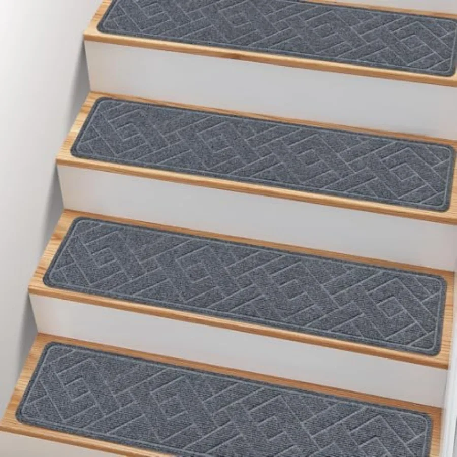 

Non Slip Stair Treads for Wooden Steps5 Pack Stairs Carpet Treads Indoor with Reusable Peel and Stick Adhesive for Elders and P