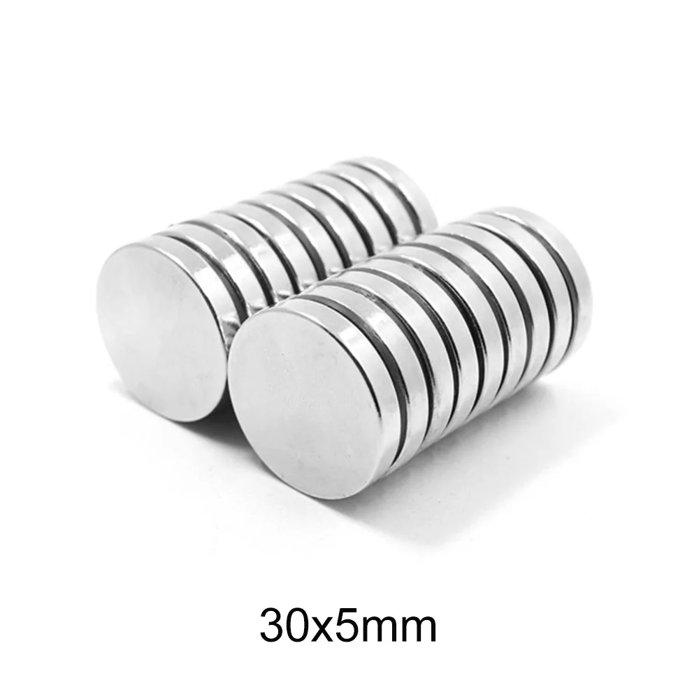 30x5 mm Powerful Magnetic Magnets 30mmx5mm Strong Permanent Neodymium Magnets 30x5mm Round Search Magnet 30*5 mm