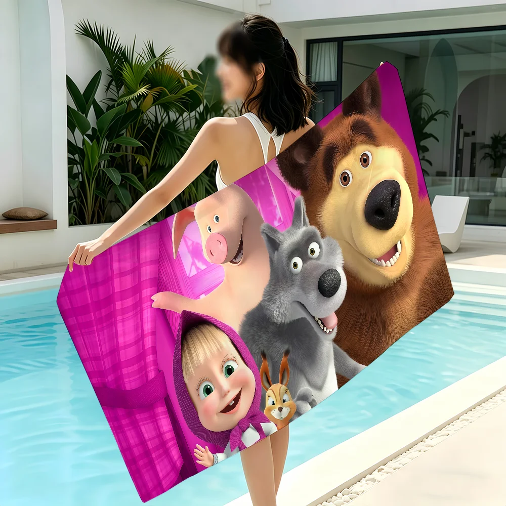 Cartoon Masha en de beer Handd - Travel Yoga Accessories recensie en prijs