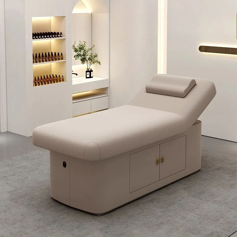 Elektrisches One-Touch-Lift-Massageliege Camas Tattoo-Massagebett, professionelle Couch-Latexmatratze, intelligente thermostatische Heizung