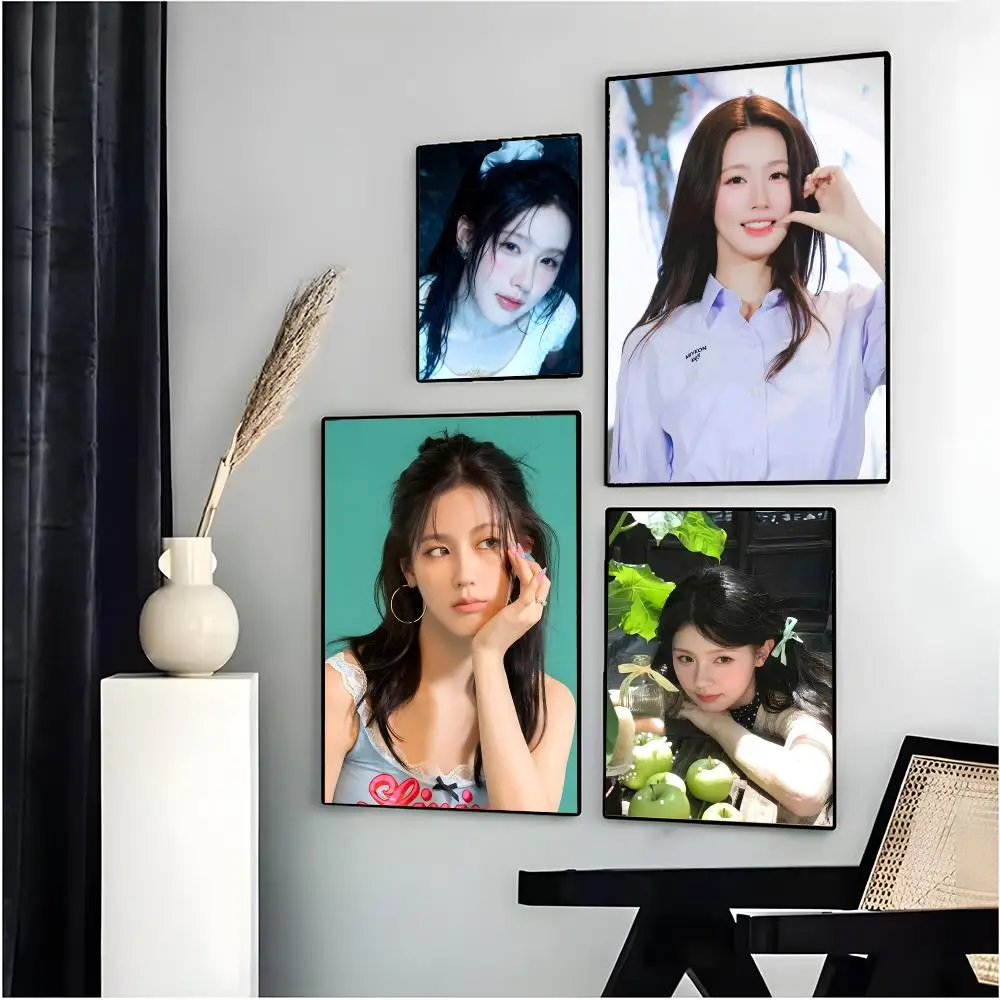 kpop female star canvas Cho Mi Yeon Poster Retro Kraft Paper Sticker DIY Room Bar Cafe Aesthetic Art Wall - view 4