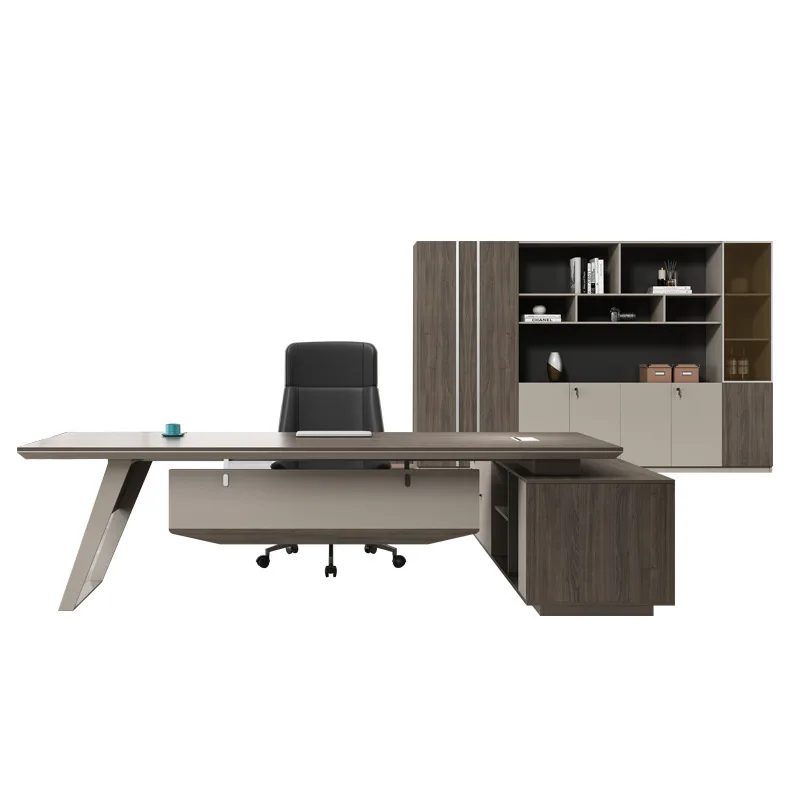 Premium Single boss table President table Large class desk Combined office furniture Simple modern manager supervisor desk