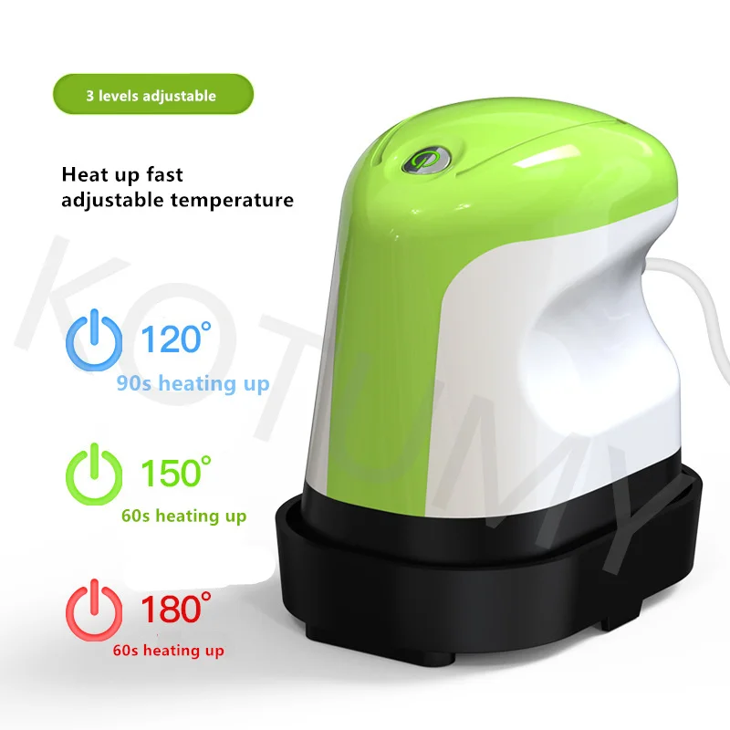 

Kotumy Small Hot Stamping Machine Handheld Electric Heat Press Machines Short Sleeve DIY Labeling Soldering Hot Pressing