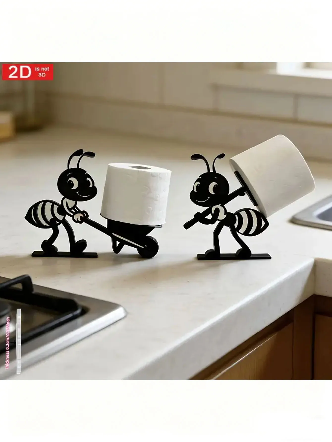 Creative Ant-Shaped Tissue Holder, Stable & Fall-Proof. Multi-Functional Storage Ornament for Bathroom, Living Room, Home Decor.