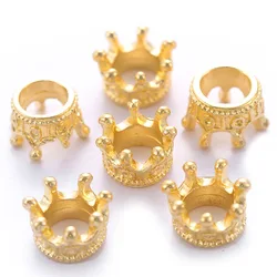 20pcs/set Metal Crown Jewelry Making Accessories Charm Bracelet Necklace Earring DIY Handmade Jewelry Findings Size 10X7mm