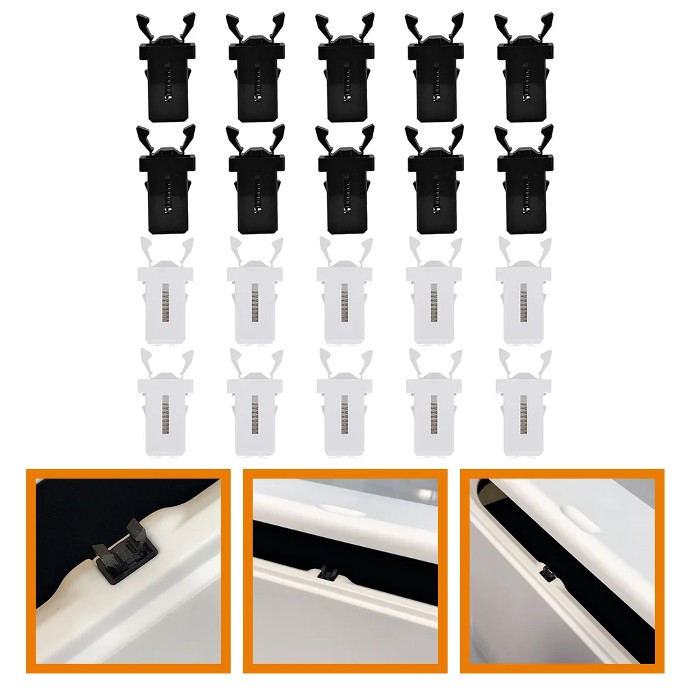 20 Pcs Switch Lock Push-type Trash Can Buckle Self-locking Waste Bin Latch Plastic Home Latches Trashcan Push-buttons