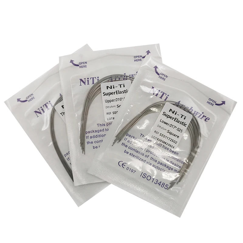 5pack Dental Niti Rectangular Arch Wire Super ElasticDental Arch Upper Lower Support 16x22