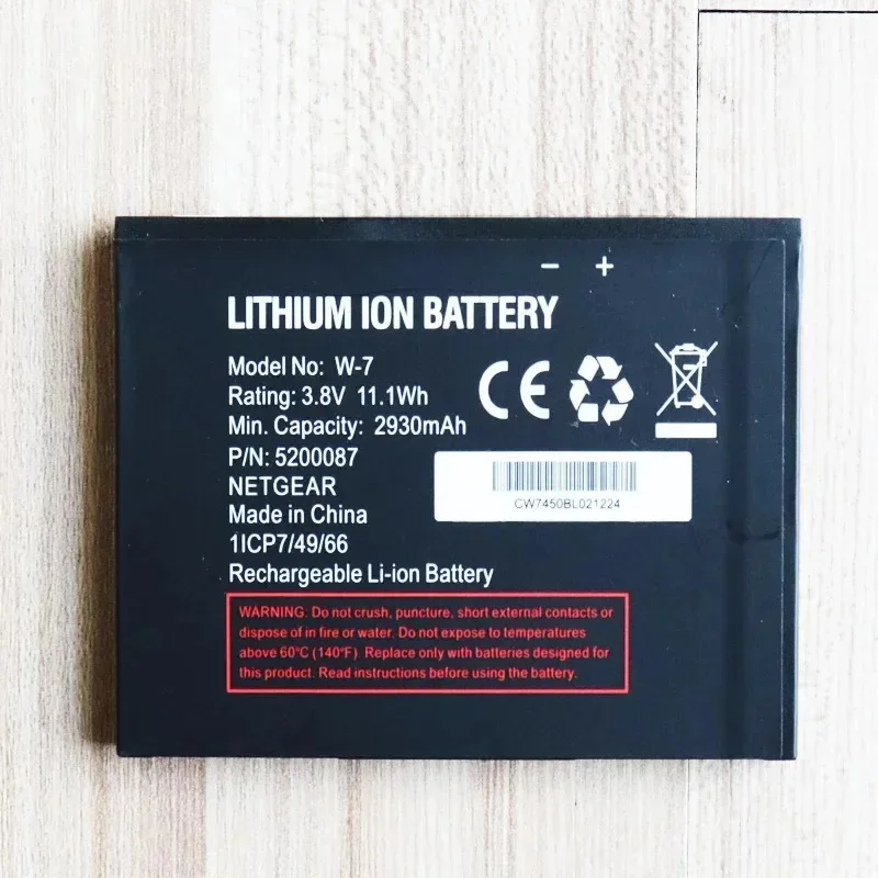 2930mAh W7 W-7 Battery For NETGEAR aircard AC790S AC810S Mobile Phone zm
