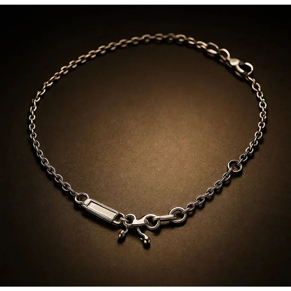 

Серебряная цепочка с регулируемой длиной 18 дюймов, классическая застежка-карабин, подарок для нее