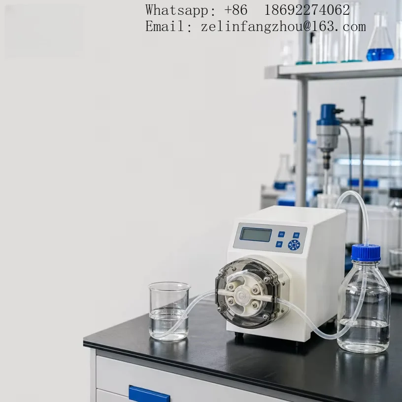 BT100J YZ15 Peristaltic Pump Drive Head Set Variable Speed Digital Display Lab Dosing Liquid Dispenser Precision Tool