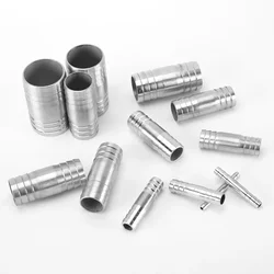 Hose Barb Straight 6/8/10/12/14/16/18/20/22/24/28/34/38/41mm 304 Stainless Steel Pipe Fitting Connect Water/Gas/Oil Tube Jointer
