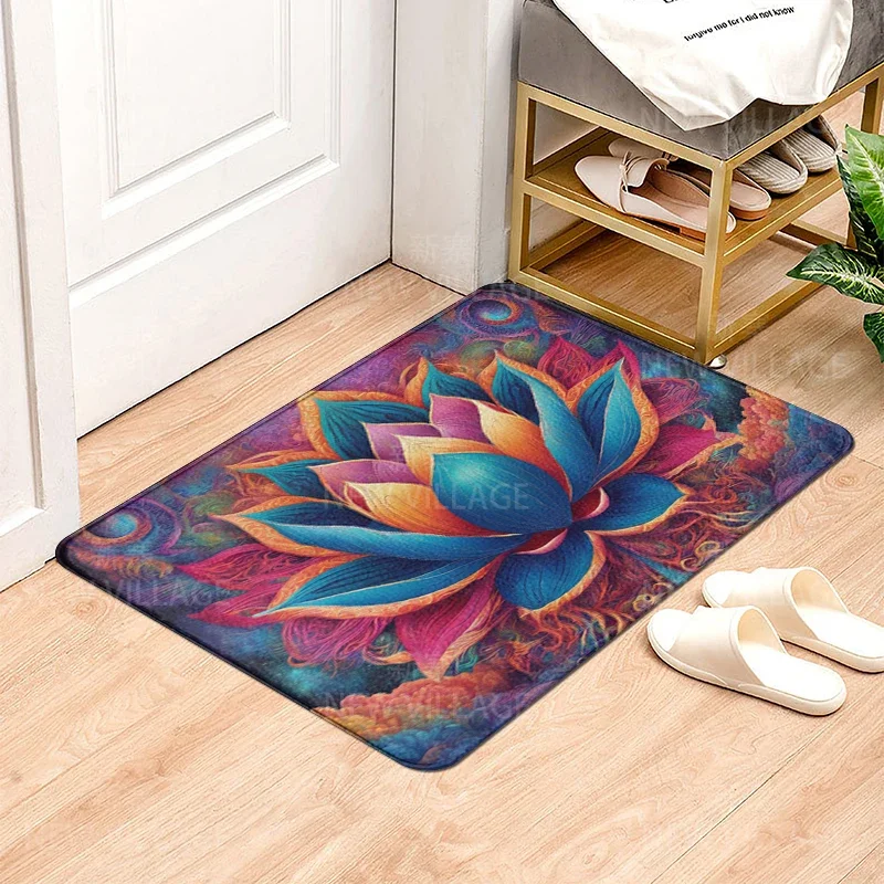 House entrance carpet Home door mat Modern Nordic style Room Bath Foot bathroom non-slip Kitchen water absorption rugs Abstract