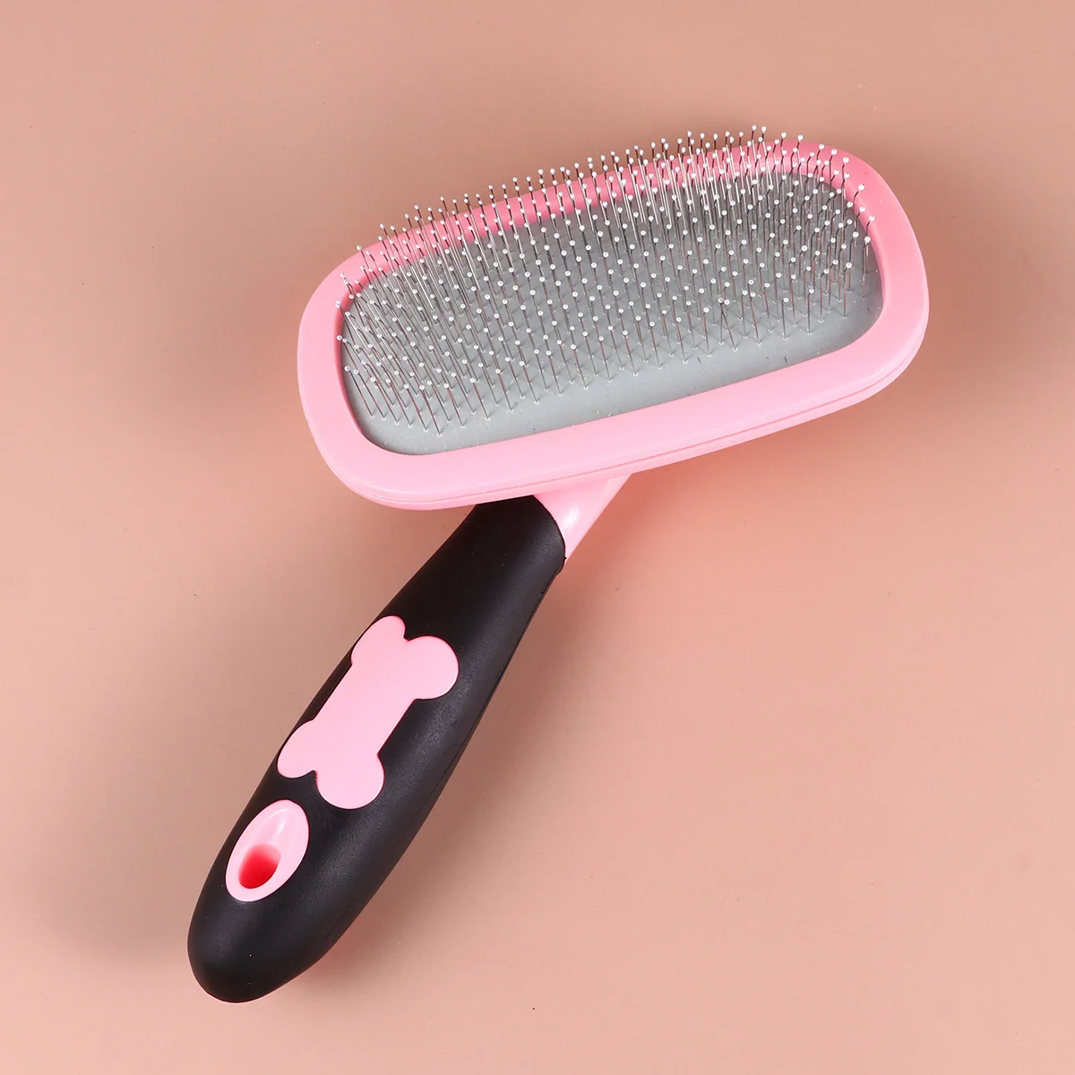 

Pet Massager Comb 360 Rotatable Large Pink Stainless Steel Grooming Cleaning Tool Comb Remove Loose Hair Knots Tangles for Dog