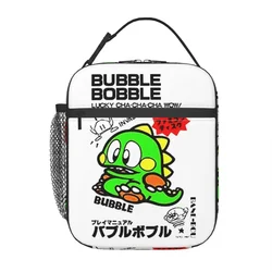 Bubbles Bobble Japanese FC Game Console Thermal Insulated Lunch Bag Women Resuable Lunch Container Children Storage Food Box