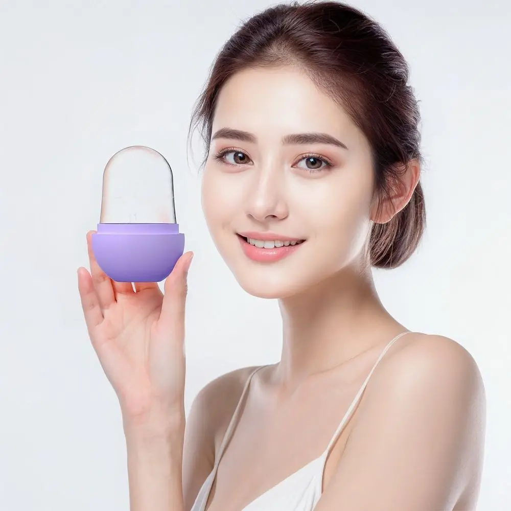 Nowy Silikonowy Roller do Twarzy z Efektem Chłodu, Zmniejszający Pory, do Konturowania, Redukujący Trądzik, Masażer do Twarzy, Narzędzie Kosmetyczne