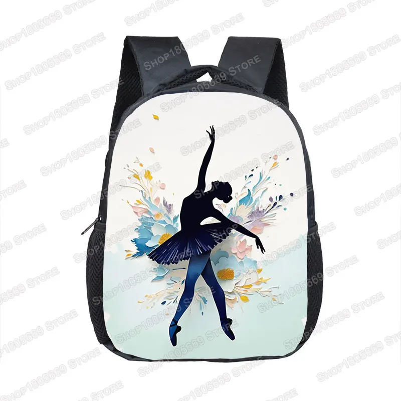 12inch Ballet Dancer Infant Bag for 2-4 Years Old Ballet Art Girls Backpack Child School Bags Kid Toddler Bookbags Diaper Bag