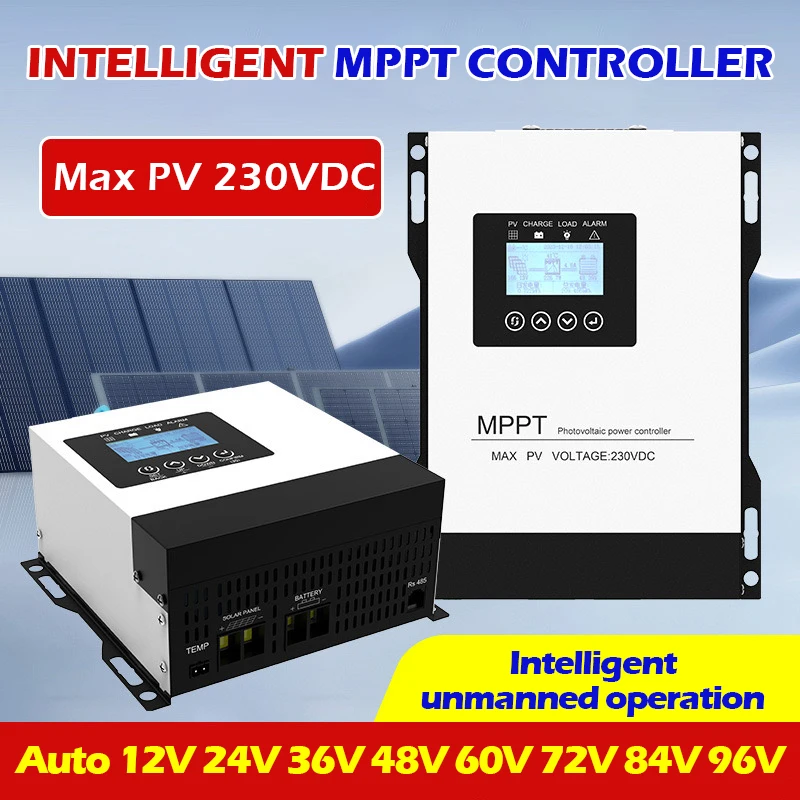 230VDC 12V 48V 60V 72V 84V 96V MPPT Solar Charge Controller Ship From EU warehouse 30A 60A 80A PV Solar Panel Charging Regulator