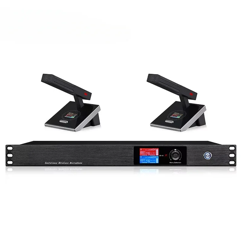 

Gooseneck Wireless Conference Microphone System Avoid Interference Conference Room Desktop Handheld Microphone