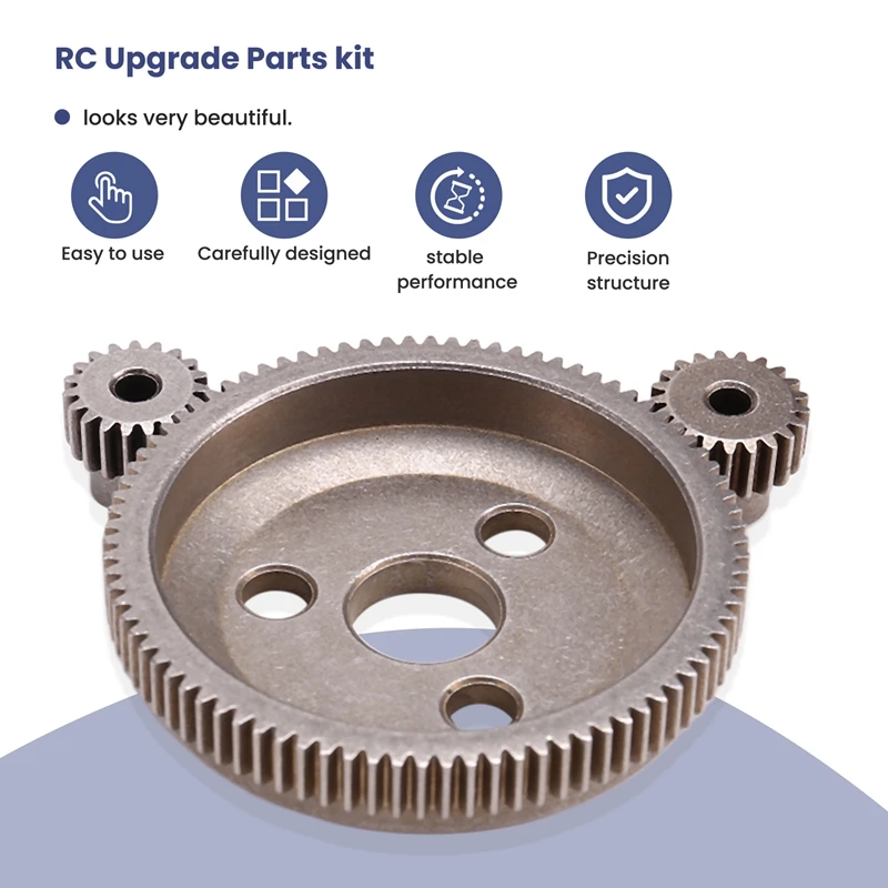 Metal Steel 48P 86T Spur Gear For 1/10 2WD Slash/Rustler Stampede With 19T 21T Pinion Gear Sets Replace 4686