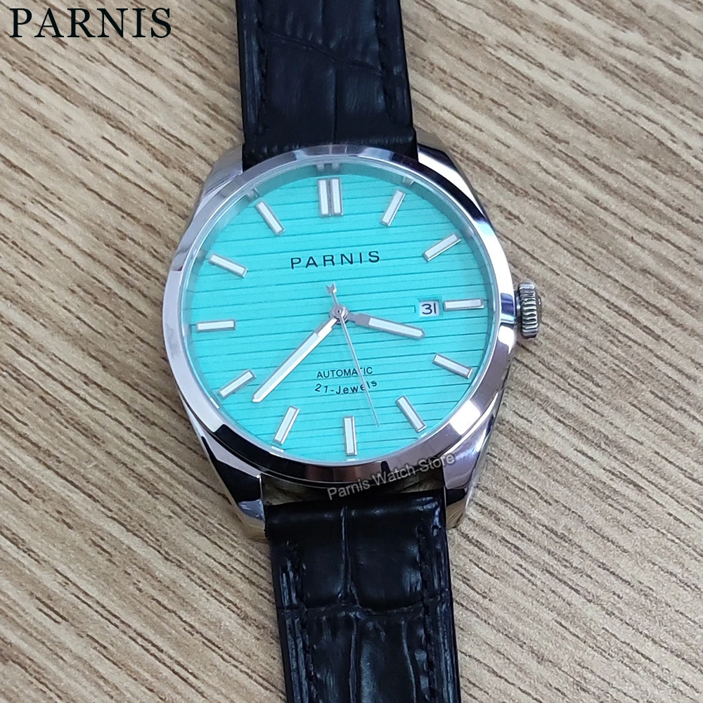 Parnis 40mm Sapphire Crystal 5 ATM Miyota 8215 Automatic Men Boys Pilot Watch Stainless Case