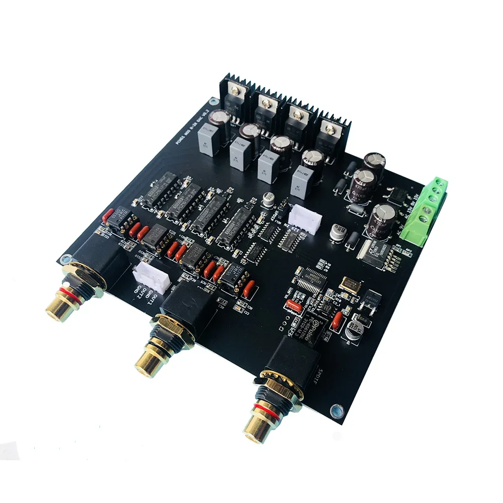 Nvarcher R2R DAC PCM61 Four Parallel Differential Design Black Glue Style Decoding Board