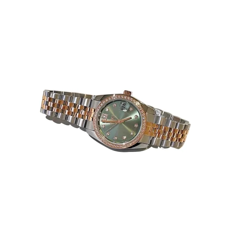 Stylish simple light luxury niche hand women's watch exquisite full diamond  student trend waterproof steel belt quartz watch