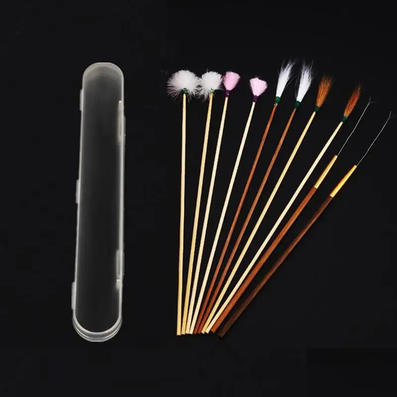 1 Set Ear Picking Tool Ear Massager Ear Pick Stick Wax Removal Curette Wooden Handle Ear Dig Tools Cleaner Stick Ear Care