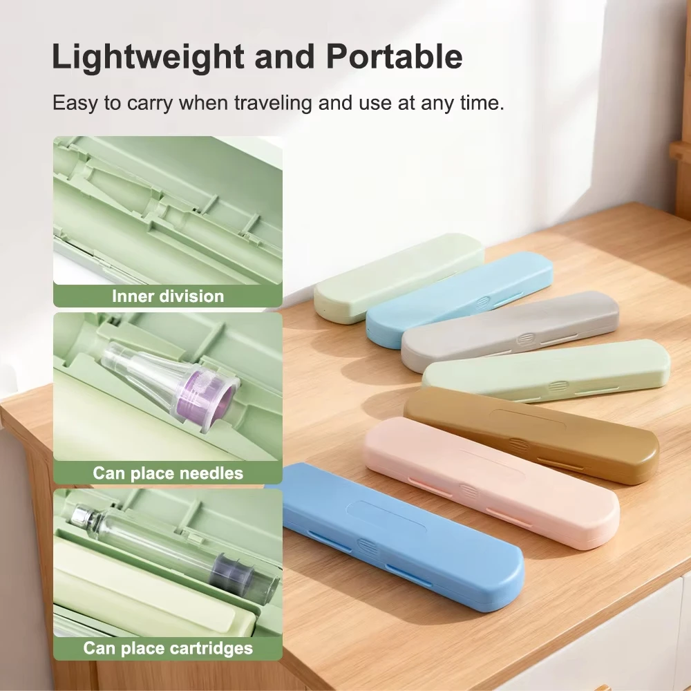 Colorful Reusable Insulin Injection Pen Set With 32G 4MM Needle 3ml Cartridge 60U Peptide Pen Portable Case Dosage Control
