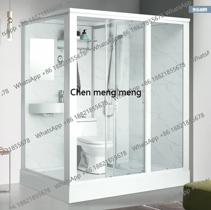 Prefab Bathroom Pod Shower Room Integrated All in One Bathroom Complete Shower Room With Toilet