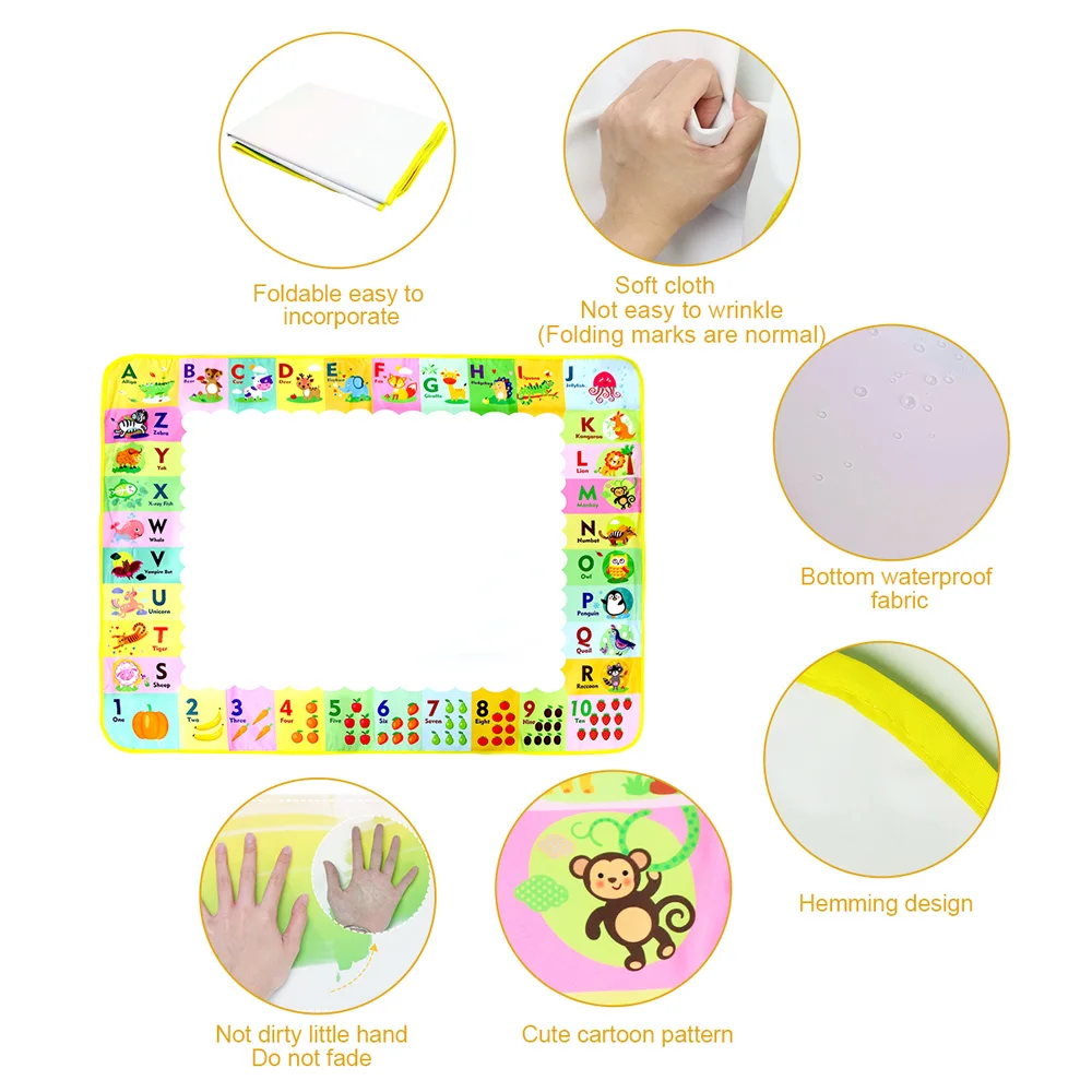 بساط رسم مائي سحري، بساط تلوين خربش مع أقلام سحرية، ألعاب تعليمية، لوحة رسم، ألعاب مونتيسوري لهدايا الأطفال #3