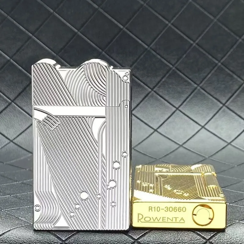 Encendedor de querosinas Retro de latón con diseño de sirena, con tono de acero fuerte y encendido deslizante lateral crujiente, regalo de alta gama para hombres, novedad de 2026