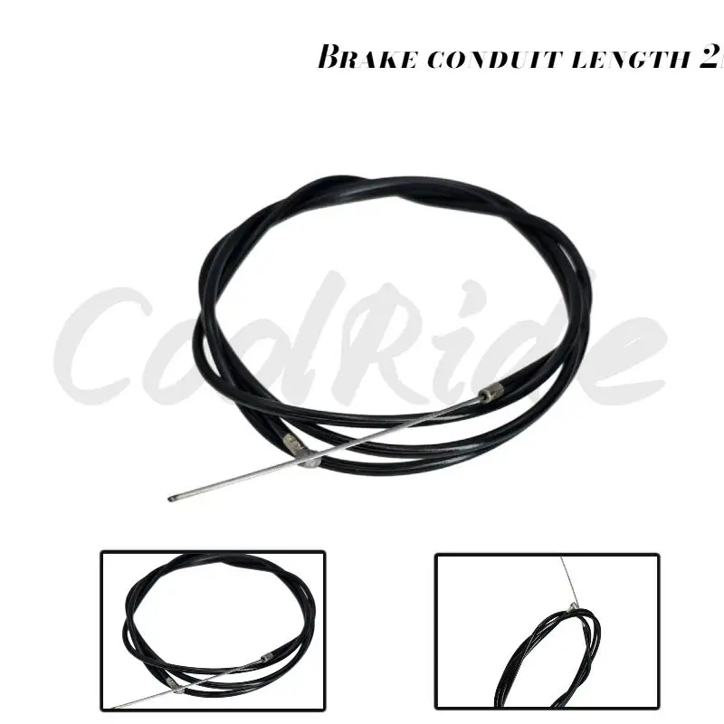 

2M Universal Brake Cable 200cm Long Brake Conduit Line for Electric Scooter Bicycle E-Bike Replacement Repair Parts