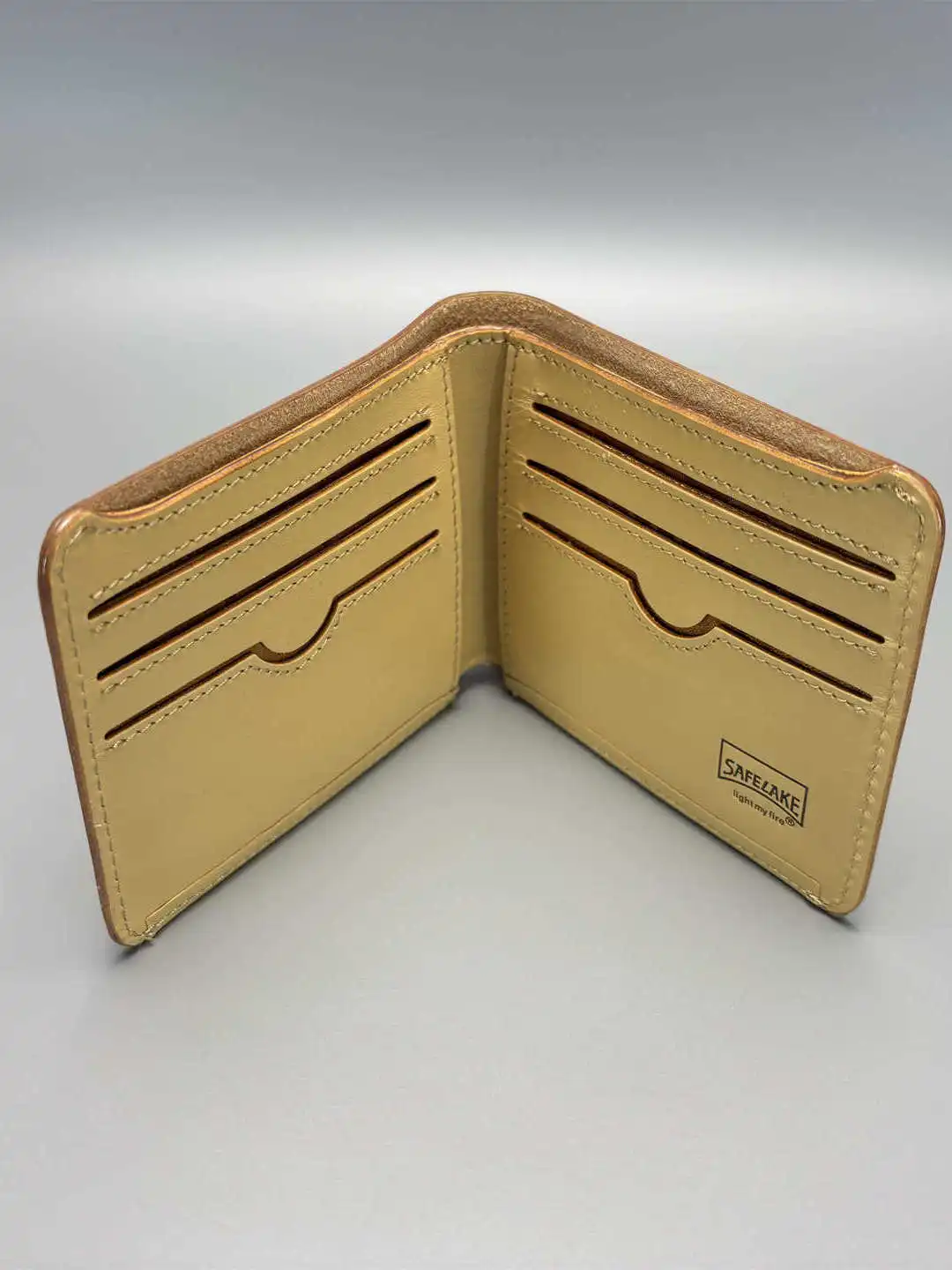 Couples Set Gift Box Le Tanned Leather Wallet Card Holder Busin OL Sle ort Wallet Genuine Leather Interior