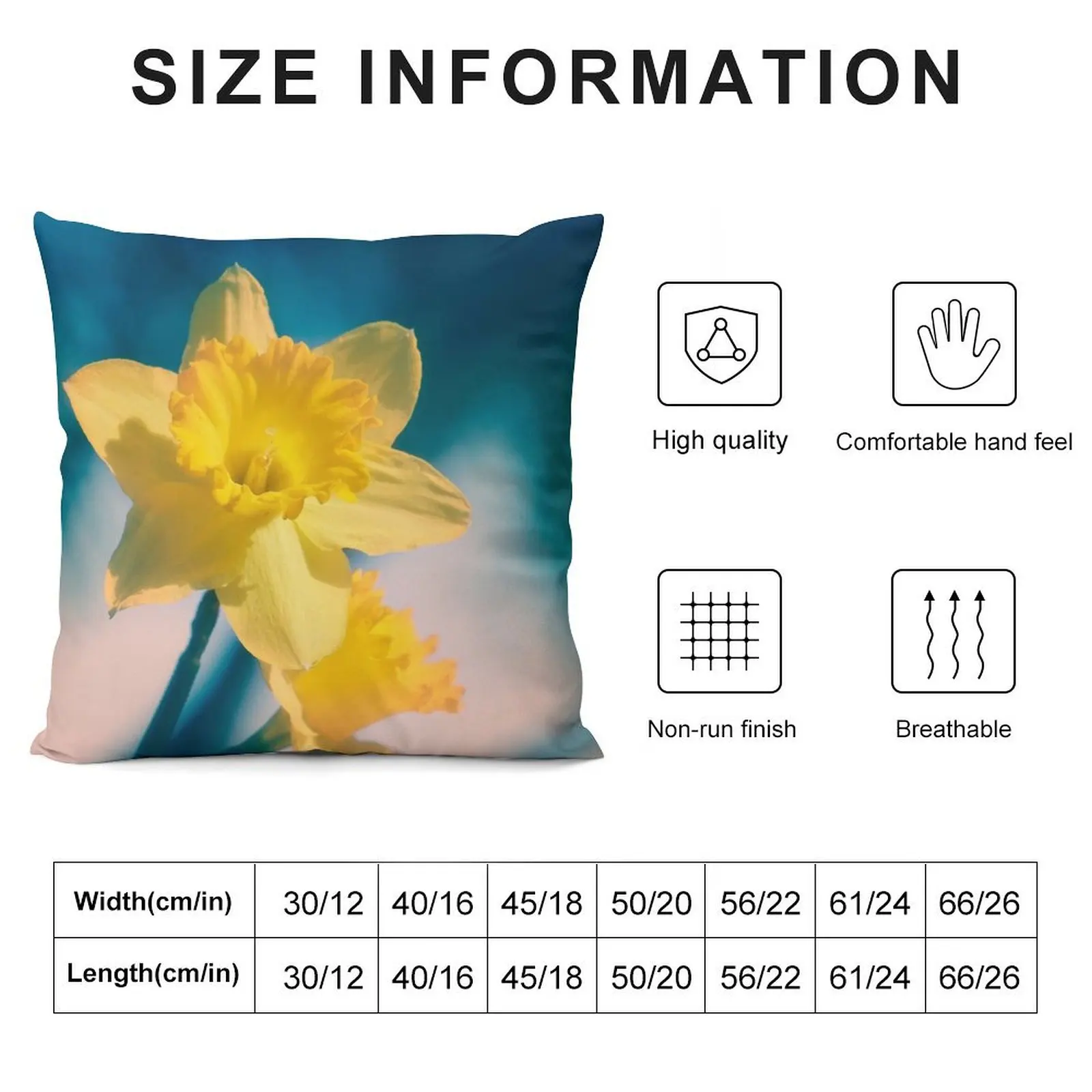 Daffodils Throw Pillow Christmas Pillows christmas cushions covers pillow