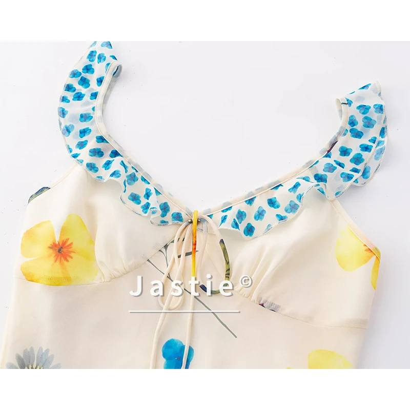 Sweet Girls 花柄プリント ホリデー サマードレス セクシー ノースリーブ Vネック Aライン ショートドレス ボヘミアン ビーチ サンドレス 2026 ローブ