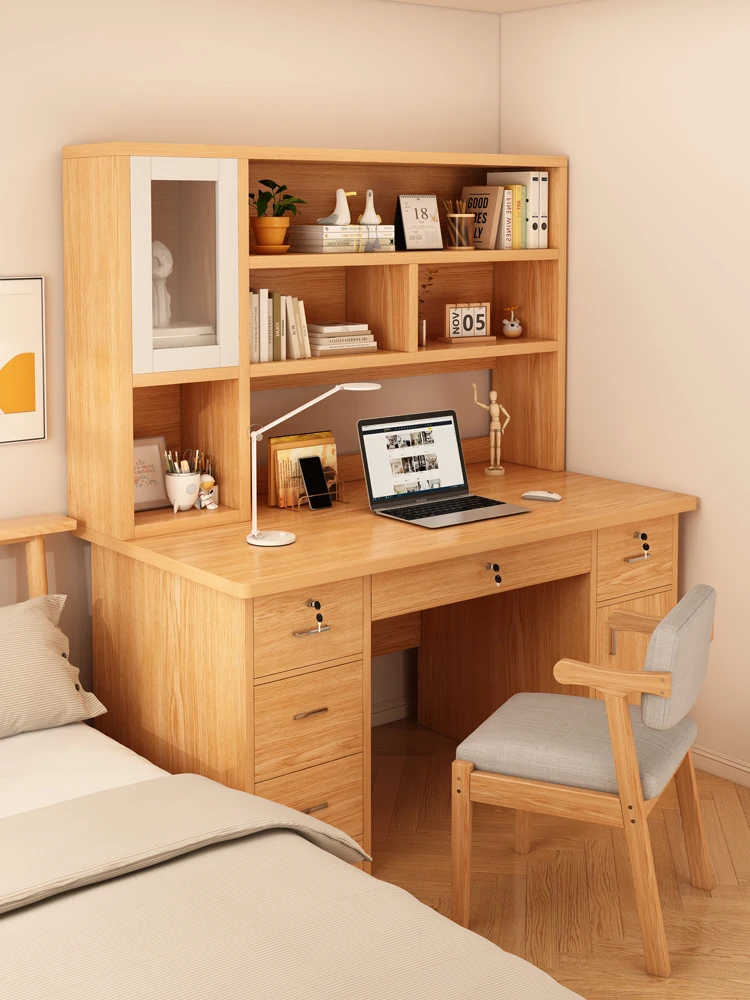 

Home Student Computer Desk Bedroom Study Writing Desk Desktop Office Desk and Chair Combination