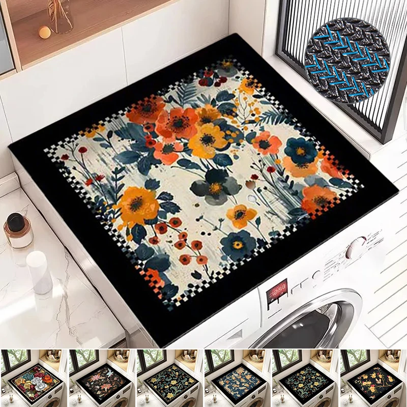 

Non-Slip Washing Machine Mat Diatom Mud Absorbent Wear-resistant Dustproof Pad Microwave Countertop Universal Pad Cubre Lavadora