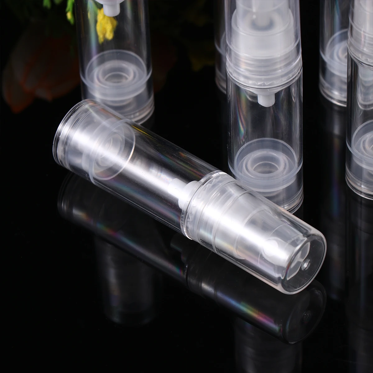 

12 Pcs Empty Spray Bottle Premium Plastic Durable Travel Shampoo Body Wash Cream Storage Press Cap Leak Proof Refillable Fine