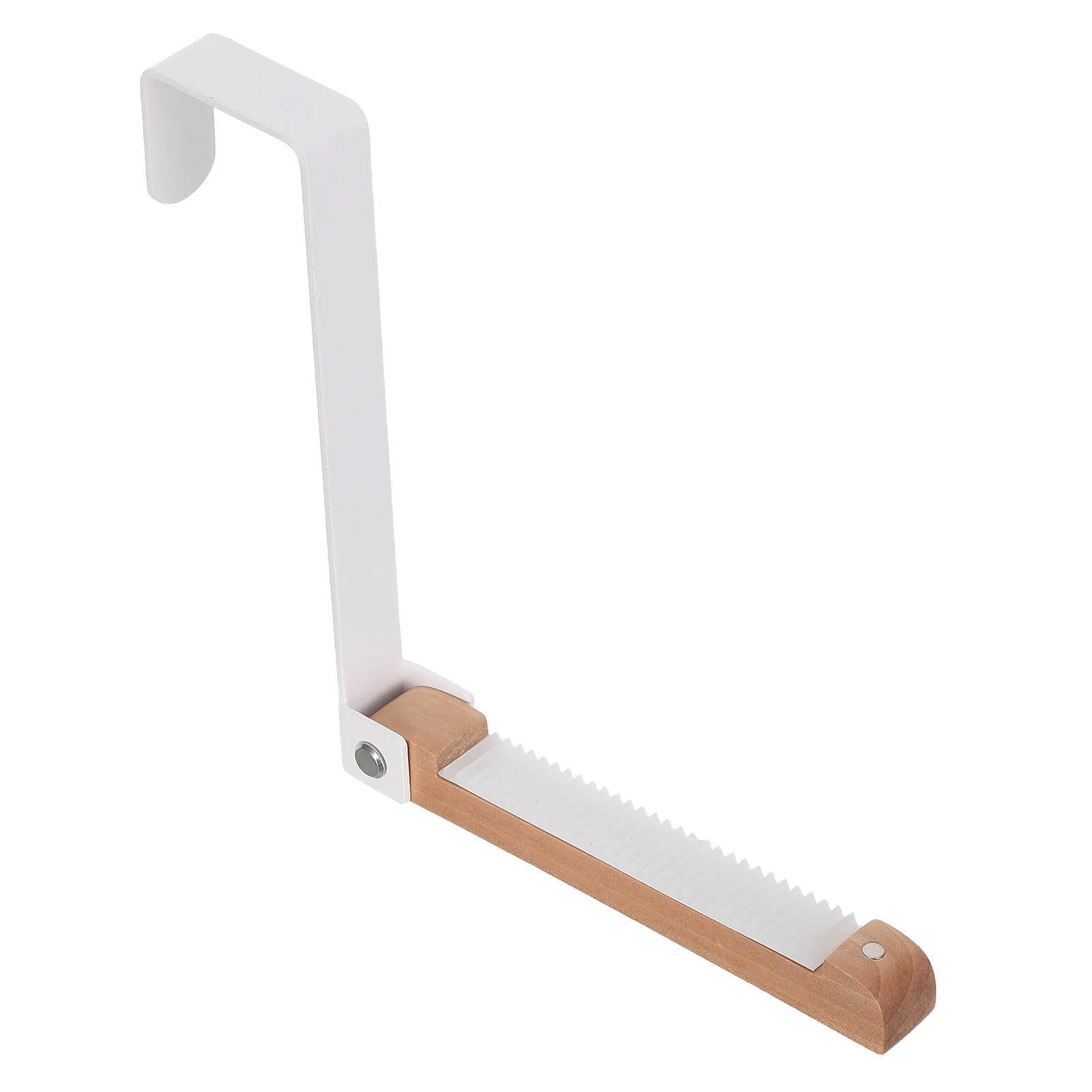 2Pcs Heavy Duty Foldable Over The Door Hanger No-Drill Back Door Hook for Jackets Towels Robes Bags Dorm Apartment Laundry Room view 6
