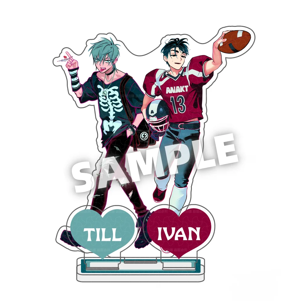 Anime ALIEN STAGE IVAN TILL LUKA SUA MIZI Geschenkspielzeug Acryl-Standmodell Actionfigur Ornament Zubehör Modell Desktop-Schlüsselanhänger